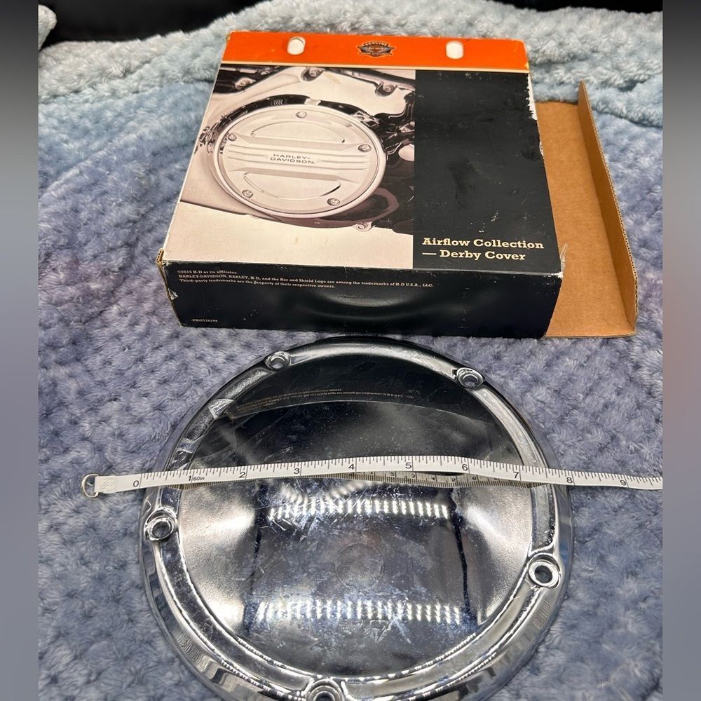 Harley-Davidson Chrome Derby Cover with Branded Box